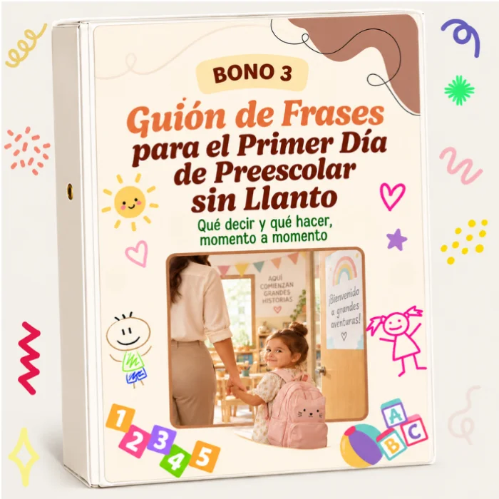 Bono 3: Guion de frases para el primer día del preescolar sin llanto